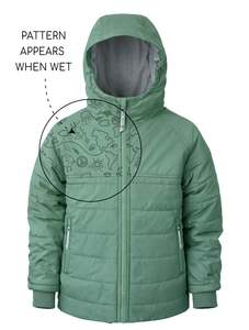 Hydracloud Puffer Jackets: Hydracloud Puffer Jacket - Forest Moss | Happy Earth