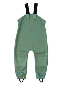All Weather Rain Snow Overalls: All-Weather Fleece Overalls - Forest Moss