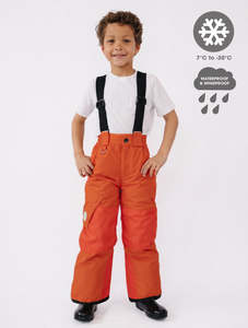 Snowrider Convertible Ski Overalls - Burnt Orange