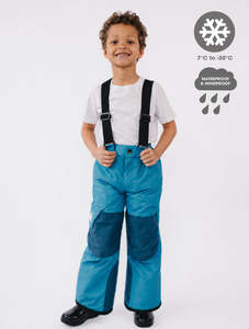 Snowrider Convertible Ski Overalls - Deep Teal
