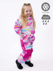 Snowrider One Piece Snowsuit - Rainbow Wave