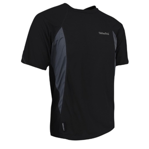 Mens Short Sleeve Training Tee Black/Charcoal - Thermatech New Zealand