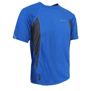 Mens Short Sleeve Training Tee Cobalt/Charcoal - Size 2XL - Thermatech New Zealand