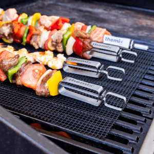 Utensils: Sliding BBQ Skewers – Pack of 4