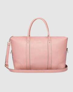 Alexis Stripe Weekender Travel Bag Blush Stripe