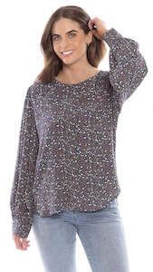 Blouse: Leila + Luca Forever Top Marine Sprig