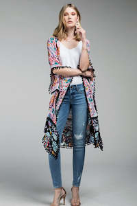 Jazabell Long Kimono Blush