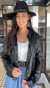 Could Be Ordinary: Viper Faux Leather Biker Jacket