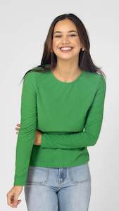 Basics: Holiday Top Emerald