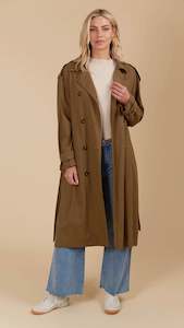 Jackets Outerwear: Freya Trench Coat Toffee