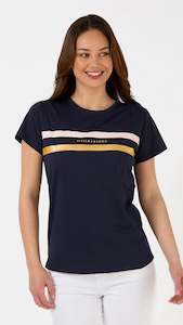 Basics: T-Shirt Icon Stripe Navy