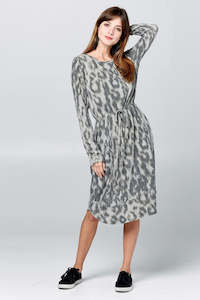 Long Sleeve: Vera Long Sleeve Dress Grey
