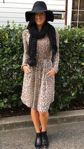 Long Sleeve: Vera Long Sleeve Dress Brown