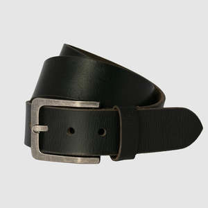 Billy Basic Leather Belt Black