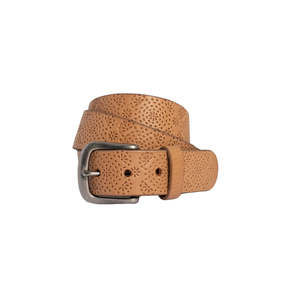Catherine Embossed Leather Belt Natural/Tan