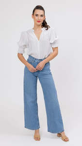 Addyson Top White Textured