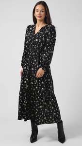 Long Sleeve: Vivienne Dress Winter Garden