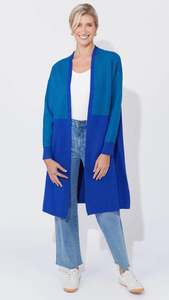 Cyprus Cardigan Blue/Oasis