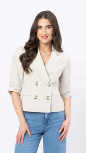 Jackets Outerwear: Guest Blazer Oatmeal