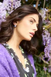 Selene Earring Round Stone