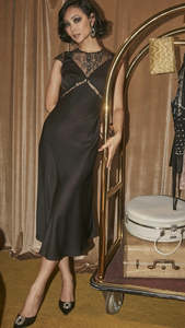 Gypsy Swing: Alannah Lace Dress Black