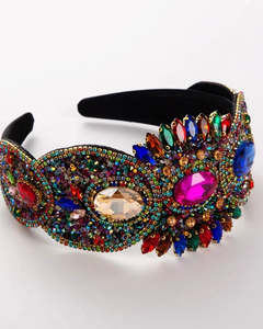 HA043 Jewelled Headband Multi