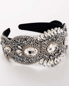 Hair: HA043 Jewelled Headband Silver