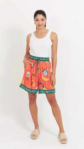 Shorts 1: Cabana Short Brasil Coral