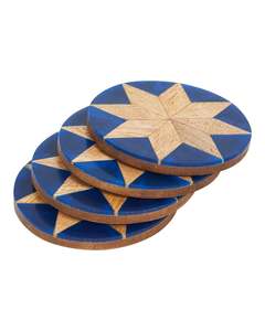 Homeware: Lotus Coaster Set Sapphire