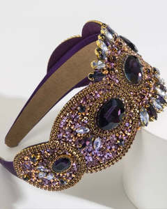 Hair: HA043 Jewelled Headband Purple