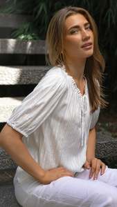 Blouse: Arlo Blouse Santorini Stripe