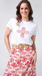 Stella Gemma 1: Classic Tee Strawberry Scoop White