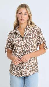Leo Blouse Summer Leopard