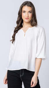 Seeking Lola: Jade Top White