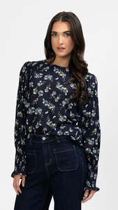 Timely Top Navy Zest