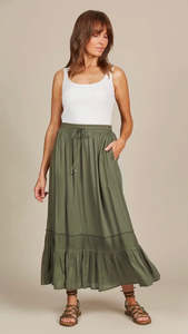 Sale Skirts: Esme Maxi Skirt Olive