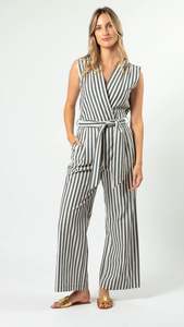 Saylor Jumpsuit Navy Stripe