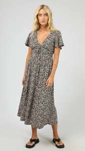 Midi Dresses: Rhea Midi Dress Black