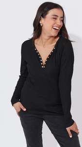 Long Sleeve: Nevada Top Kohl