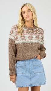 Knit Tops: Tiva Knit Mocha