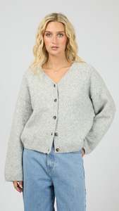 Knit Tops: Nova Cardigan Grey Marle