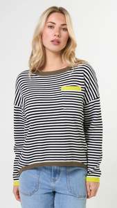 Street Pocket Jumper Black Lime