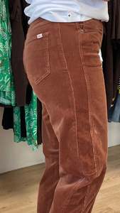 Monaco Toni Barrel Jeans Corduroy Tan (PRE ORDER)