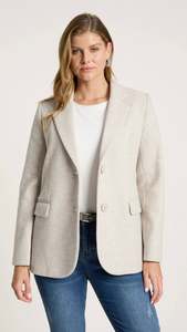 Jackets Outerwear: Sable Blazer Bisque