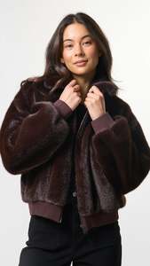 Jackets Outerwear: Gigi Jacket Cocoa Luxe