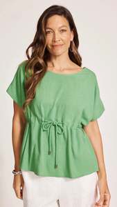 Sale Tops: Alesia Rope Tie Top Jade