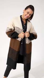 Knit Tops: Valenza Cardigan Natural