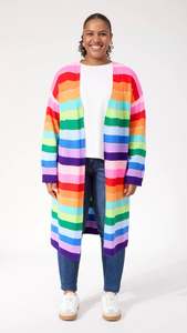 Knit Tops: Niseko Cardigan Rainbow
