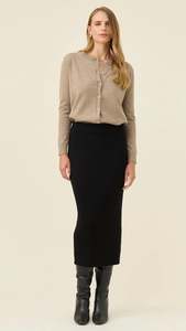 Juno Knit Skirt Onyx