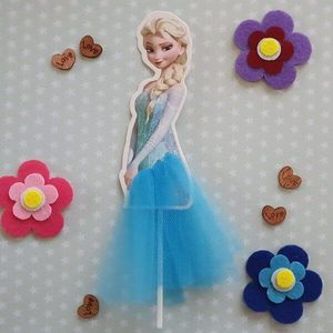 Products: Elsa Theme Party Cake Topper – The Rose Factory